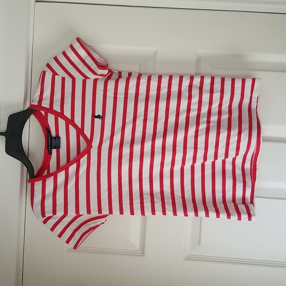 Ralph lauren sport stripped top size SM